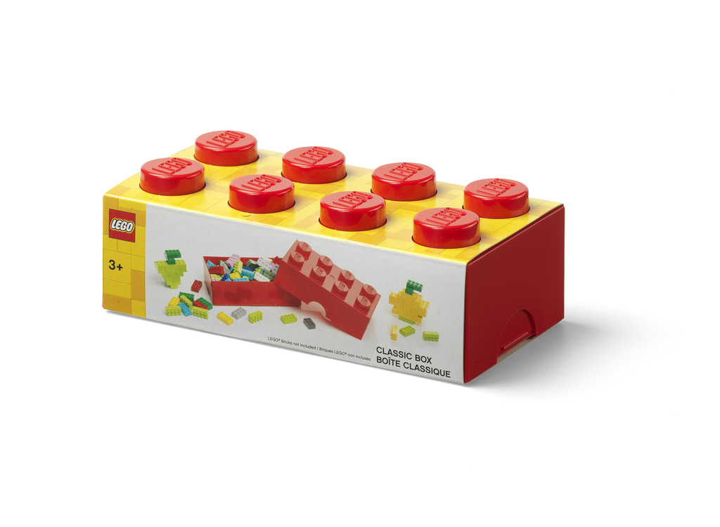 Lego storage brick 8 red hotsell