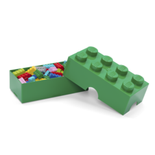 LEGO box na svačinu 100 x 200 x 75 mm - tmavě zelená - 40231734_2.png
