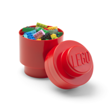 LEGO Storage Brick 1 Round - Red