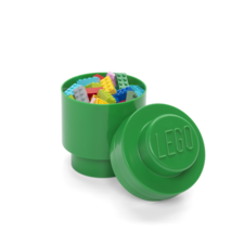 LEGO Storage Brick 1 Round - Dark Green