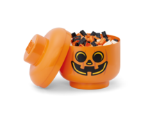 LEGO Storage Head (large) - Pumpkin
