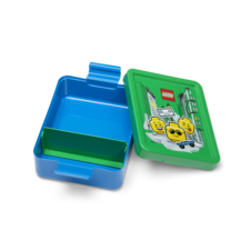 LEGO ICONIC Boy box na desiatu - modrá/zelená