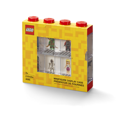 LEGO Minifigure Display Case 8 Figures - Red