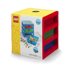 LEGO 3-Drawer Storage Rack - Red