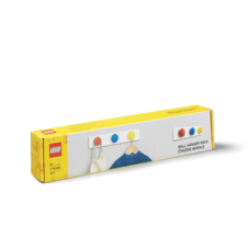LEGO nástenný vešiak - červená, modrá, žltá