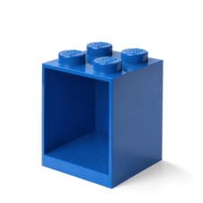 LEGO Brick Shelf 4 Knobs - Blue