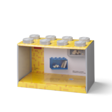 LEGO Brick Shelf 8 Knobs - Grey