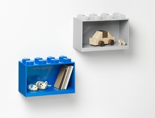 LEGO Brick Shelf 8 Knobs - Grey