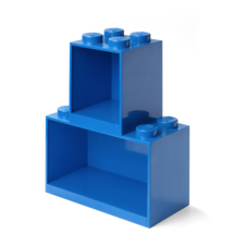 LEGO Brick závěsné police, set 2 ks - modrá - 41171731_2.png