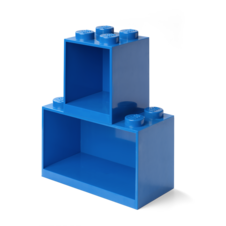 LEGO Brick Shelf, 2 pcs set - Blue