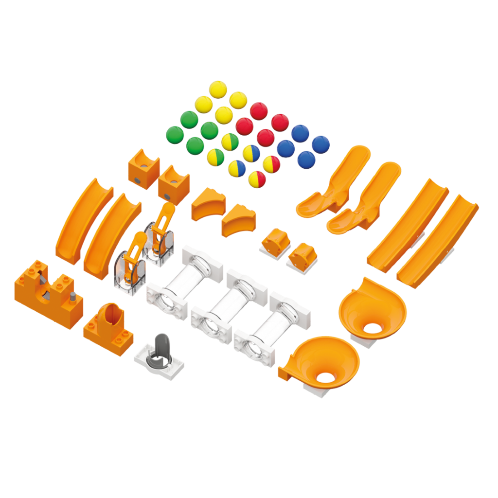 HUBELINO KIGA Marble Run Set - Expansions 44 Pcs