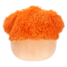 SQUISHMALLOWS Shasta the Light Orange Bigfoot W/Flower Pin, 30 cm