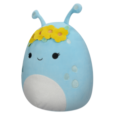 SQUISHMALLOWS Natnat the Pastel Blue Alien W/Flower Crown, 40 cm