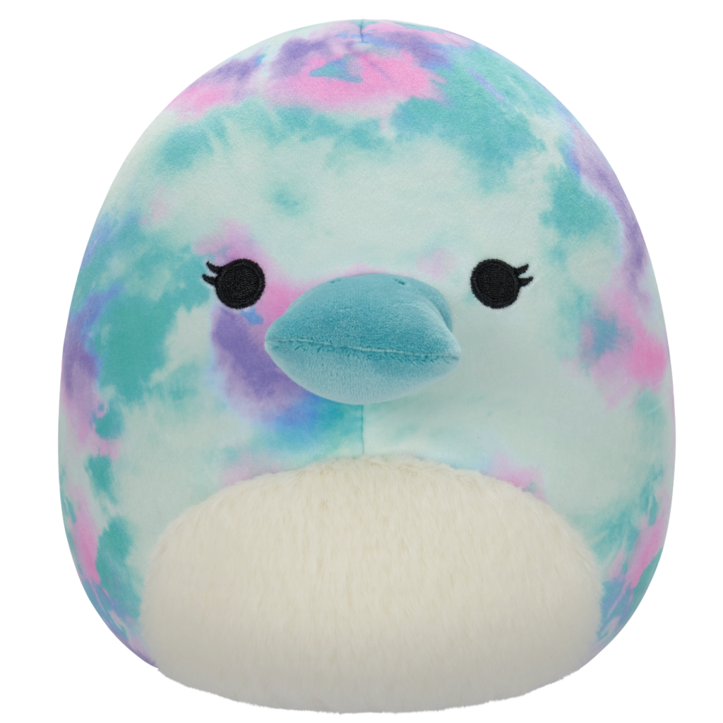 SQUISHMALLOWS Mitch the Watercolor TietheDye Platypus W/White Belly
