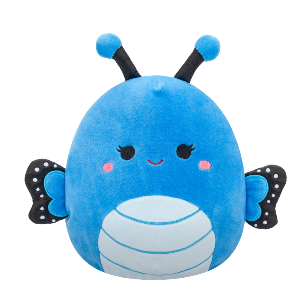 SQUISHMALLOWS Waverly the Blue Butterfly W/Dark Blue Wings