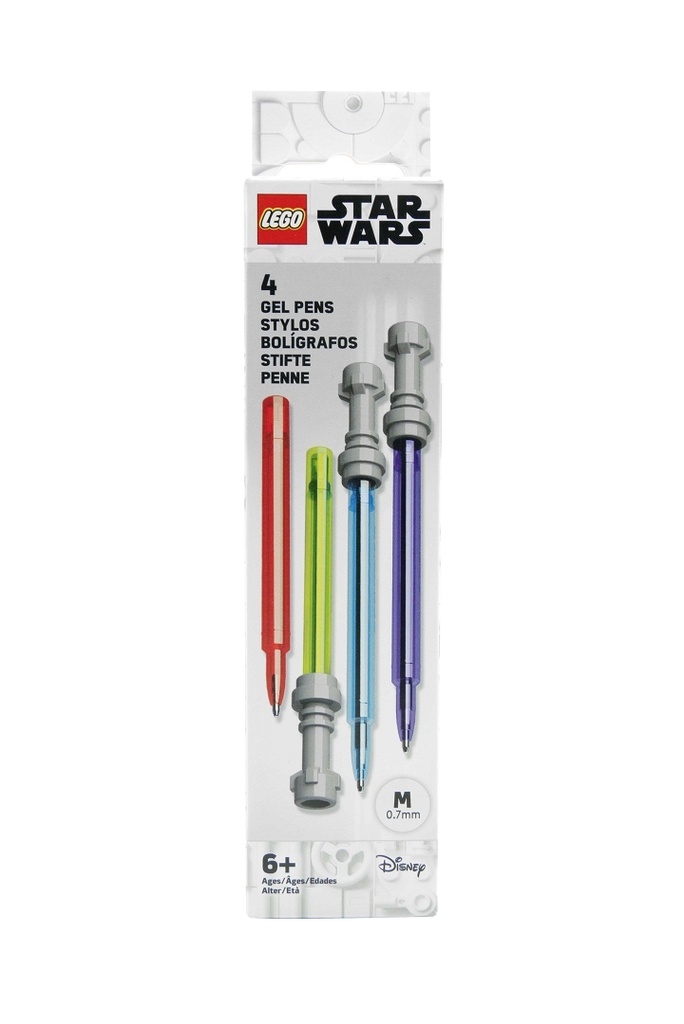 LEGO Star Wars Set Gélových pier, svetelný meč - 4 ks (box)