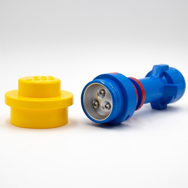 LEGO Iconic Torch Flashlight Blue Red Yellow