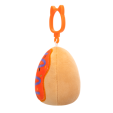 SQUISHMALLOWS Clip-On Jay the Orange Frosted Donut W/Purple Drizzle
