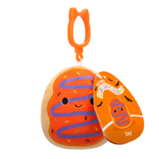 SQUISHMALLOWS Clip-On Jay the Orange Frosted Donut W/Purple Drizzle