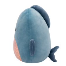 SQUISHMALLOWS Kurtz the Dark Grey Teal Piranha W/ Orange Belly