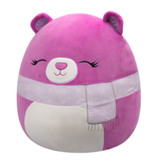 SQUISHMALLOWS Crisanta the Purple Bear W/Scarf, 50 cm