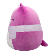 SQUISHMALLOWS Crisanta the Purple Bear W/Scarf, 50 cm