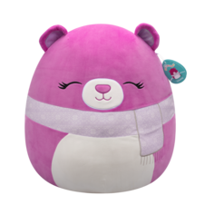 SQUISHMALLOWS Crisanta the Purple Bear W/Scarf, 50 cm