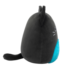 SQUISHMALLOWS Eponine - Black Cat W/Neon Blue Fuzzy Belly and Sparkle Ears