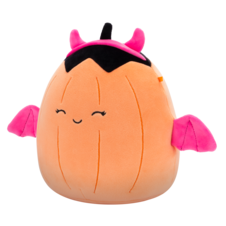 SQUISHMALLOWS Margie - Pastel Orange Pumpkin in Pink Devil Costume