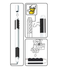 LEGO 2.0 Black Gel Pen with Minifigure