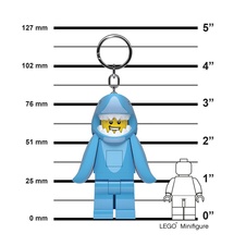 LEGO Iconic Shark Suit Guy Key Light with batteries