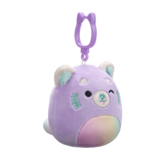 SQUISHMALLOWS Clip-On Lexis the Purple Red Panda W/Rainbow Belly
