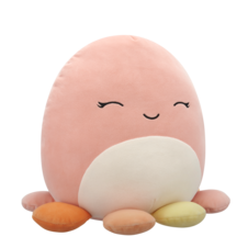 SQUISHMALLOWS Melina the Peach Octopus w/Closed Eyes, 30 cm