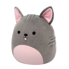SQUISHMALLOWS Aphrodite the Grey Hairless Dog W/Pink Belly, 30 cm