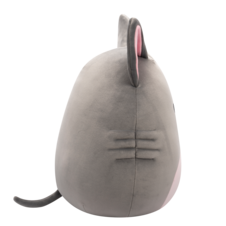 SQUISHMALLOWS Aphrodite the Grey Hairless Dog W/Pink Belly, 30 cm