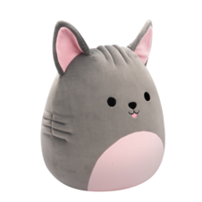 SQUISHMALLOWS Aphrodite the Grey Hairless Dog W/Pink Belly, 30 cm