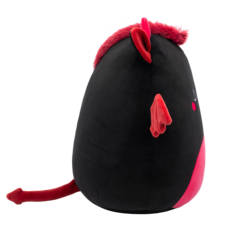 SQUISHMALLOWS Rebecca the Black and Maroon Jersey Devil, 30 cm