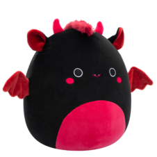 SQUISHMALLOWS Rebecca the Black and Maroon Jersey Devil, 30 cm