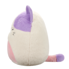 SQUISHMALLOWS Fuzzamallows Nell the Pink and Purple Calico Cat, 30 cm