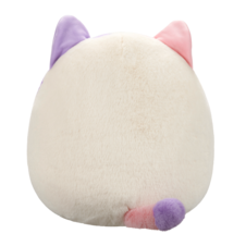 SQUISHMALLOWS Fuzzamallows Nell the Pink and Purple Calico Cat, 30 cm