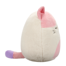 SQUISHMALLOWS Fuzzamallows Nell the Pink and Purple Calico Cat, 30 cm