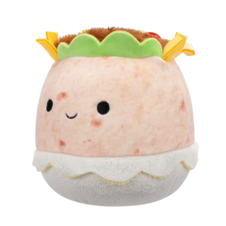 SQUISHMALLOWS Flip-A-Mallows Tex the Taco/Bernardo the Burrito W/Wrapper