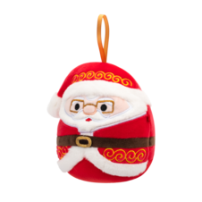 SQUISHMALLOWS Ornament plush Nick the Santa W/Glasses, 10cm