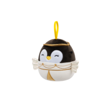 SQUISHMALLOWS Vianočná ozdoba Anjelský tučniak - Luna, 10 cm