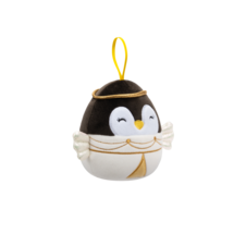 SQUISHMALLOWS Vianočná ozdoba Anjelský tučniak - Luna, 10 cm