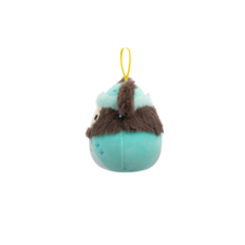 SQUISHMALLOWS Ornament plush Rilo the Brown Yeti W/Mint Snowsuit, 10cm