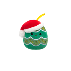 SQUISHMALLOWS Ornament plush Andy the Christmas Tree W/Santa Hat, 10cm