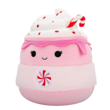 SQUISHMALLOWS Ethel the Pink Candy Cane Hot Chocolate