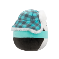 SQUISHMALLOWS Luna the Black Penguin W/Teal Hat and Scarf