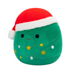 SQUISHMALLOWS Andy the Christmas Tree W/Santa Hat and Christmas Lights